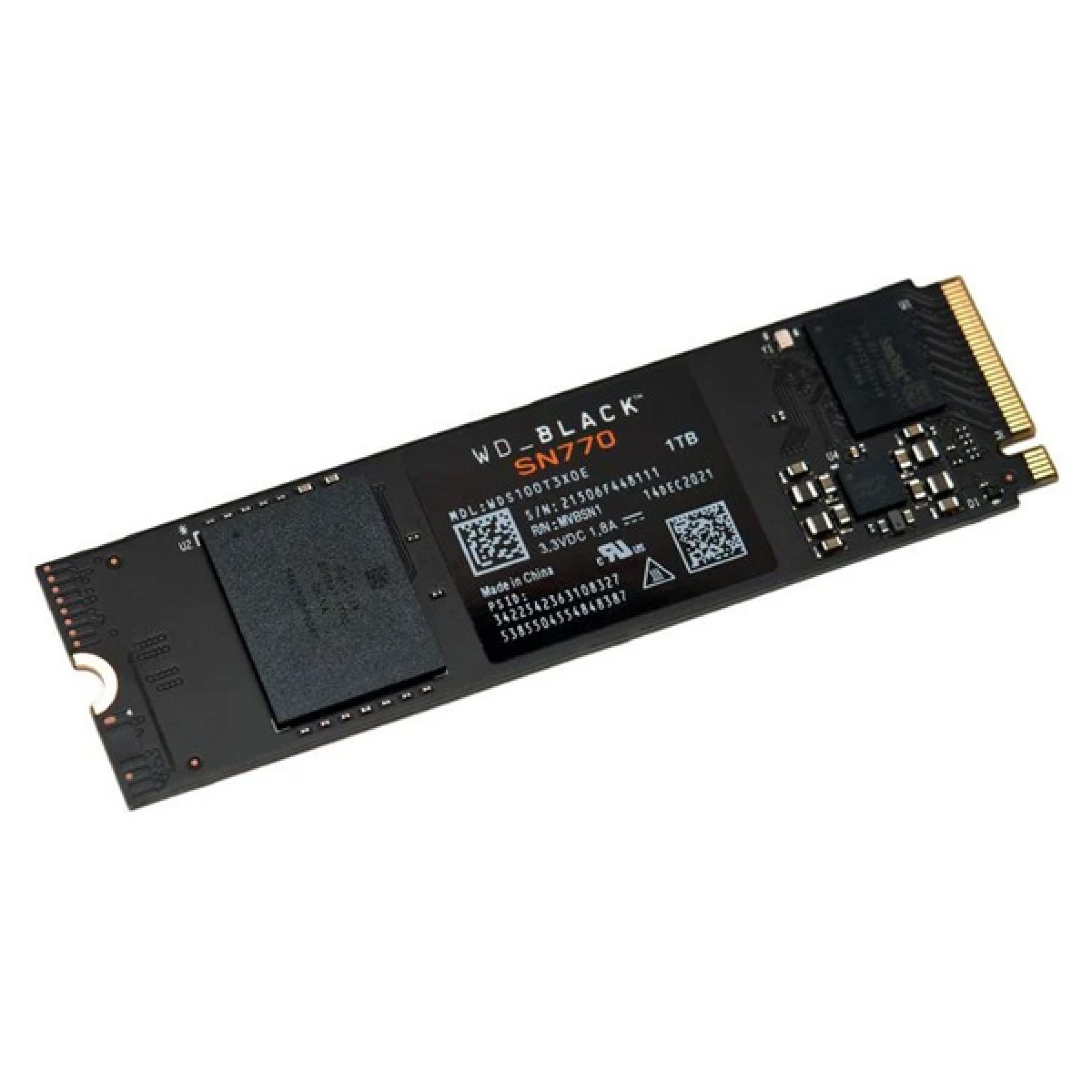 内蔵型SSD Western Digital SN770 1TB M.2 SSD Black WD Black 1TB SN770 NVMe Internal Gaming SSD - Gen4 PCIe, M.2